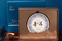 盛茗世家 普洱茶茶叶熟茶茶饼礼盒装357g