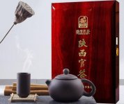 泾渭茯茶陕西黑茶茯砖金花伏茶礼盒装1kg